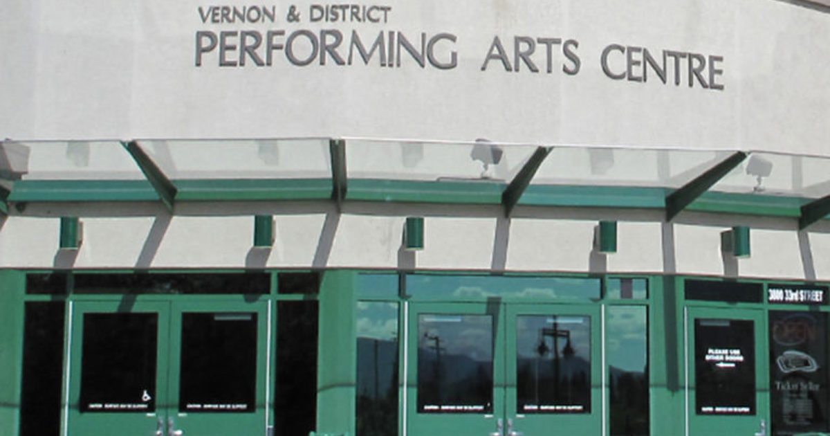 Promoters and agents… Vernon and District Performing Arts Centre